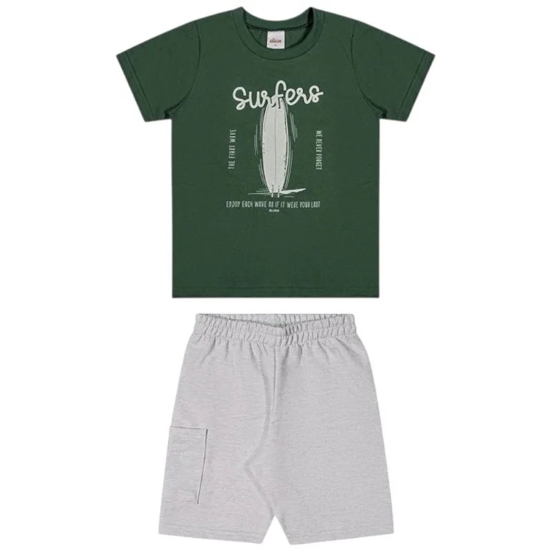 Conjunto Infantil Elian 4 Verde (MP)