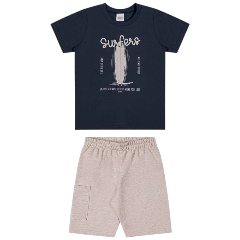 Conjunto Infantil Elian 8 Azul Marinho (MP)