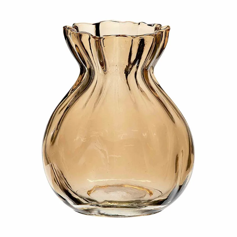 Vaso de Vidro Âmbar Marchand 9,5cm