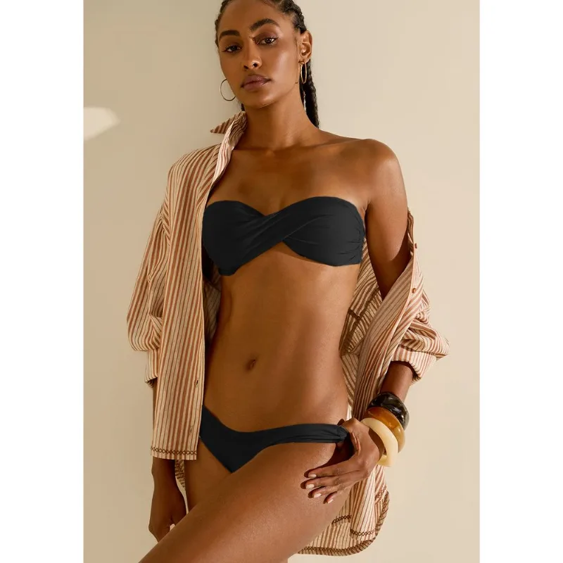 Busto Morena Rosa Tomara Que Caia Com Bojo Preto GG - Morena Rosa