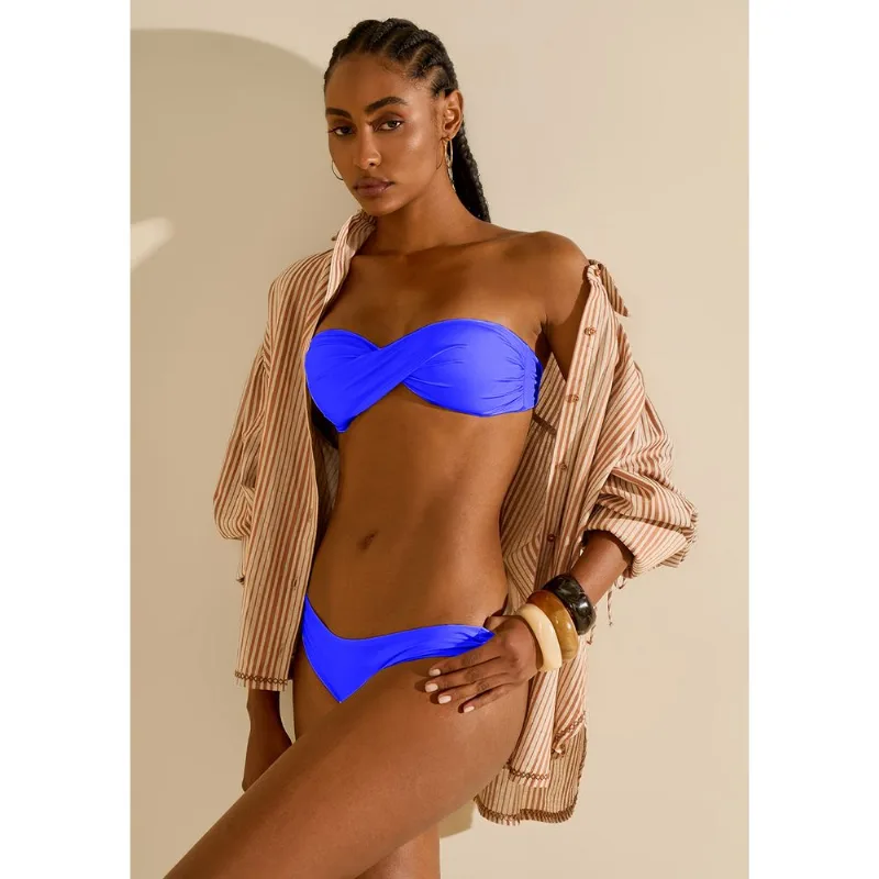 Busto Morena Rosa Tomara Que Caia Com Bojo Azul GG
