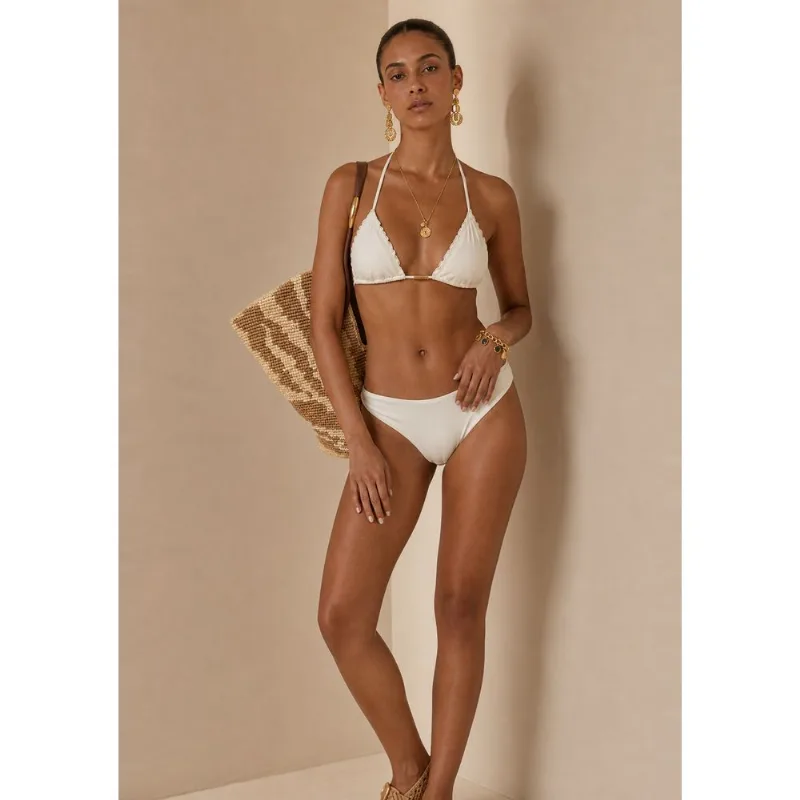 Calcinha Morena Rosa Inteira Ripple Off White G