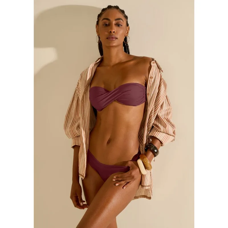 Busto Morena Rosa Tomara Que Caia Com Bojo Roxo PP - Morena Rosa