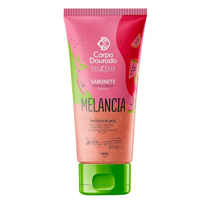 Sabonete Esfoliante Corpo Dourado 180ml Melancia