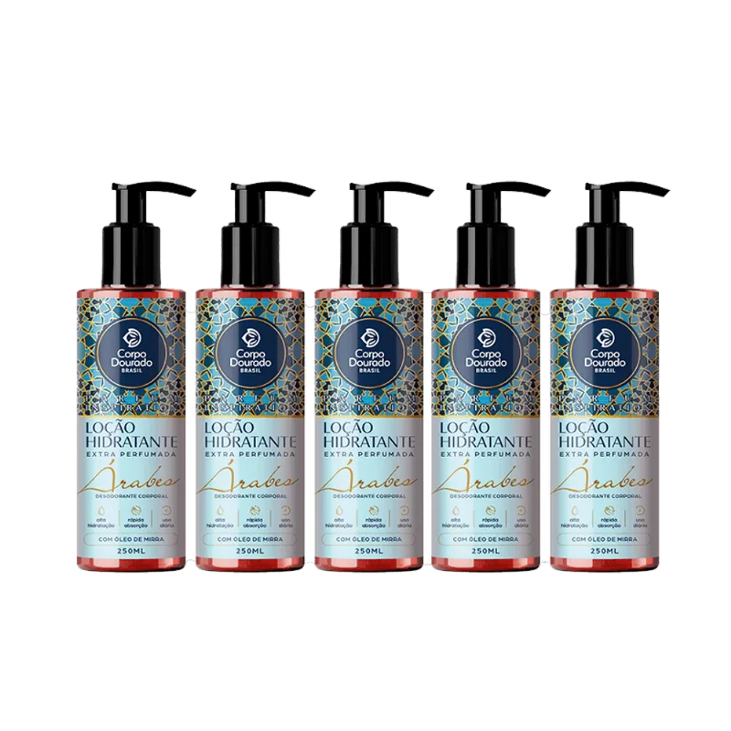 Kit 5 Hidratantes Parfum Inspiration ÁRABES