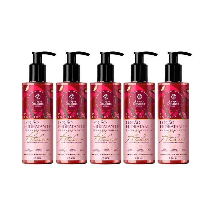 Kit 5 Hidratantes Parfum Inspiration PÉTALAS