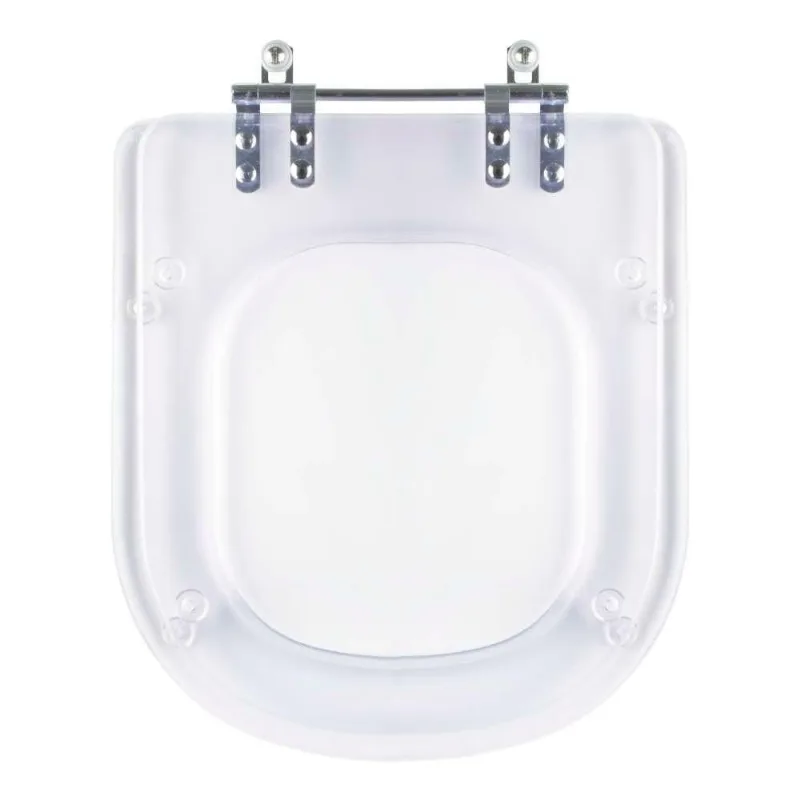 Tampa De Vaso Acrilico Transparente Vogue Plus Para Bacia Deca 6lpf