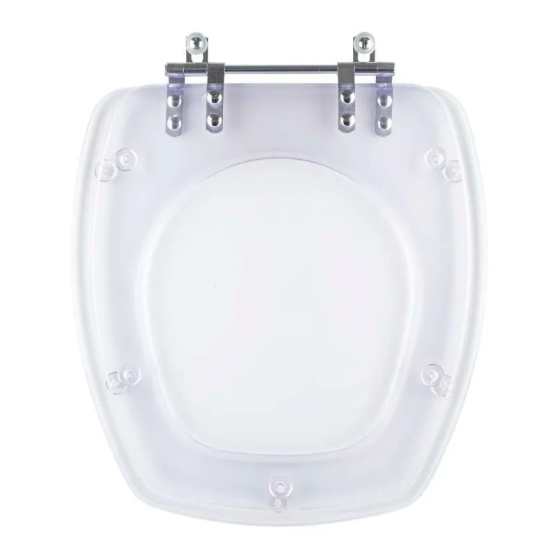 Tampa De Vaso Acrilico Transparente City Para Bacia Celite 6lpf