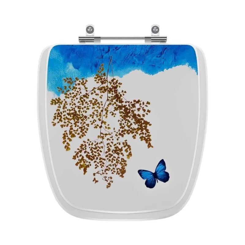 Assento Sanitario Decorado Borboleta Versa Para Vaso Agnes.t