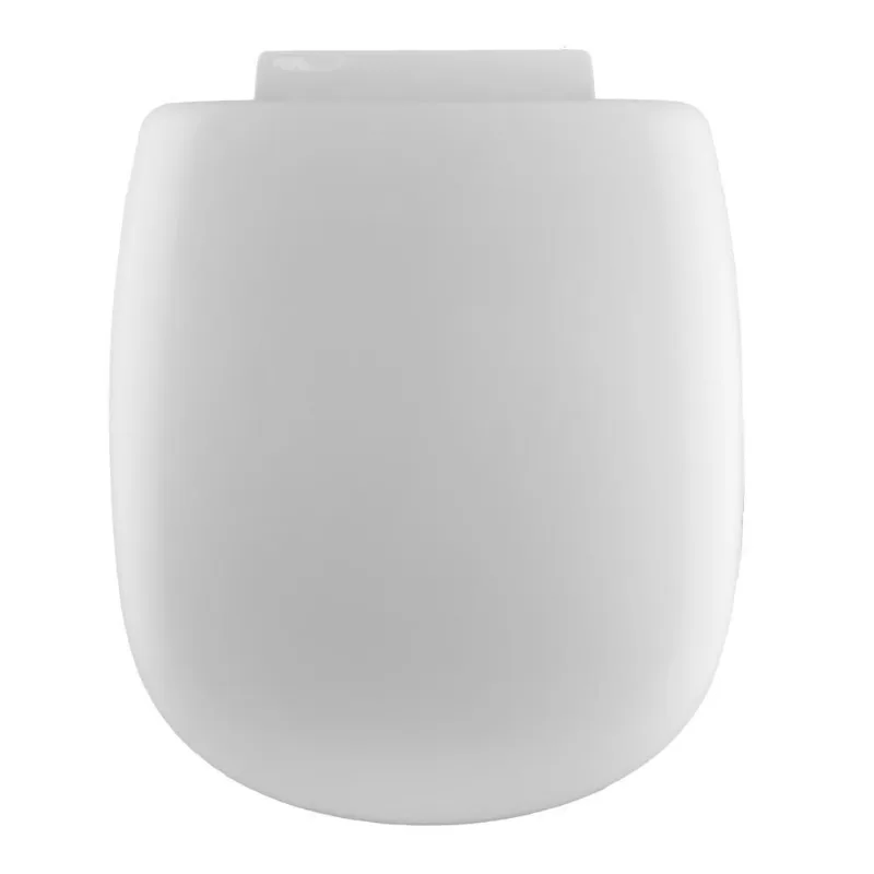 Assento Sanitário Etna Alongado Polipropileno Fechamento Suave Soft Close Branco Pontto Lavabo