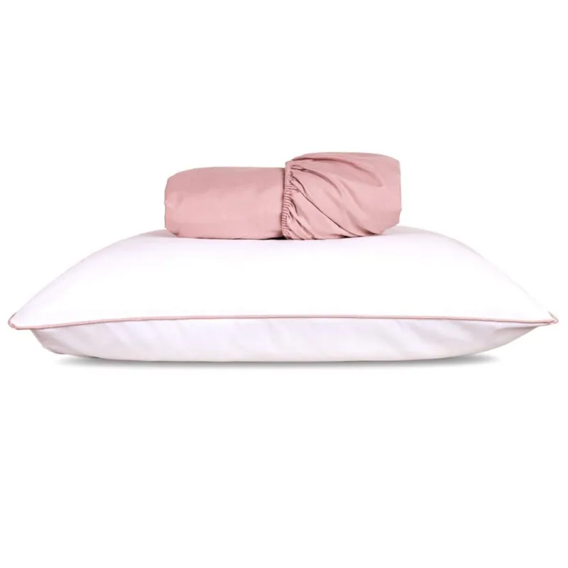 Jogo de Lençol Solteiro Linea Micropercal 200 Fios 2 Peças - Rose - 100% Poliéser - Casa Modelo Enxovais - Cama, Mesa E Banho