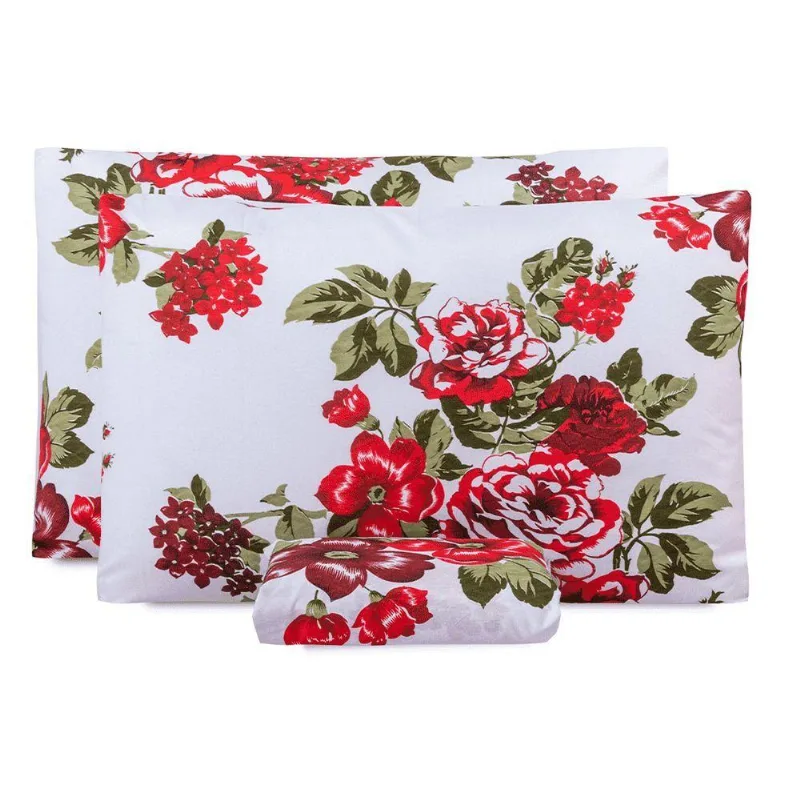 Jogo De Lençol Queen Classic Estampado 160 Fios 3 Peças Eva - Casa Modelo Enxovais