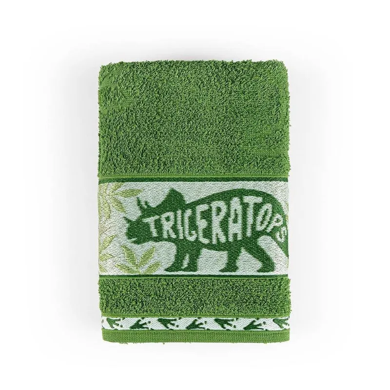 Toalha De Banho Kids Minimi 100% Algodão 1 Peça - Jurassico Verde - Casa Modelo Enxovais