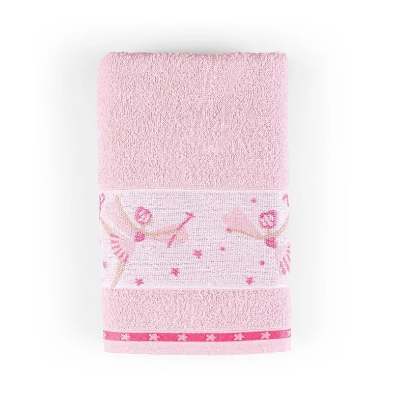 Toalha De Banho Kids Minimi 100% Algodão 1 Peça - Bailarina Rosa