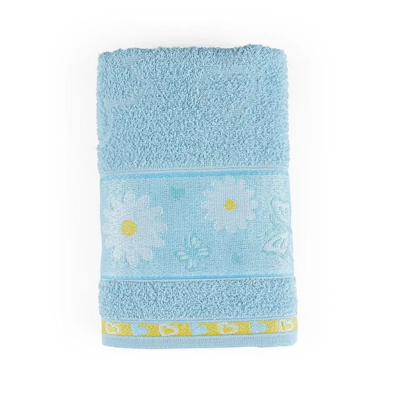 Toalha De Banho Kids Minimi 100% Algodão 1 Peça - Margarida Azul - Casa Modelo Enxovais