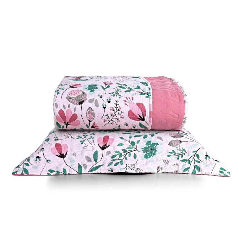 Kit Cobre Leito Solteiro Botanical Micropercal 200 Fios 5 Peças - Casa Modelo Enxovais