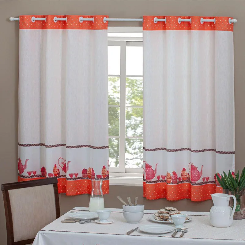 Cortina para Cozinha 2,00x1,40 Casa D'oro Sultan Doce Magia
