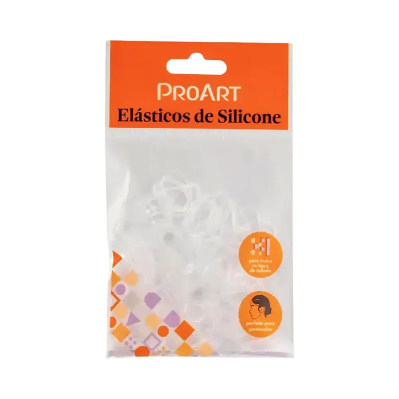 Elástico para Cabelo Proart Silicone Transparente G 100 Unidades ELAST.PROART SILICONE 100UN TRANSPAR.G