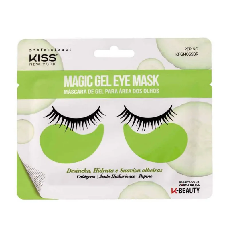 Máscara de Gel Para a Área dos Olhos Kiss New York 1 Par