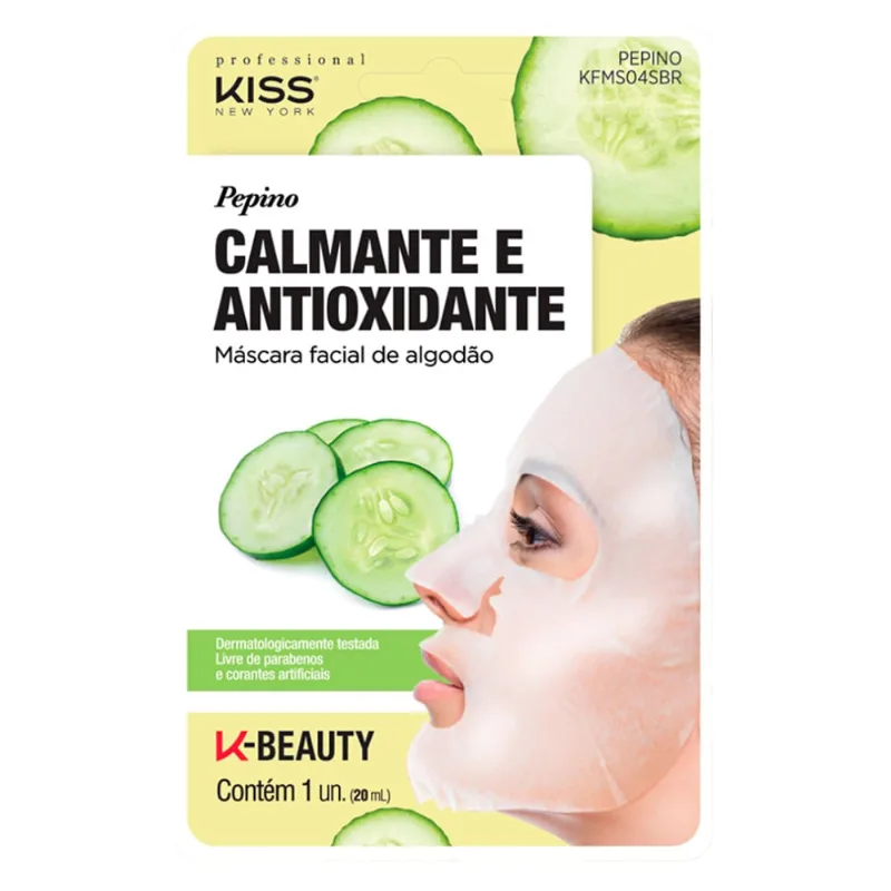 Máscara facial Kiss New York Pepino 20ml