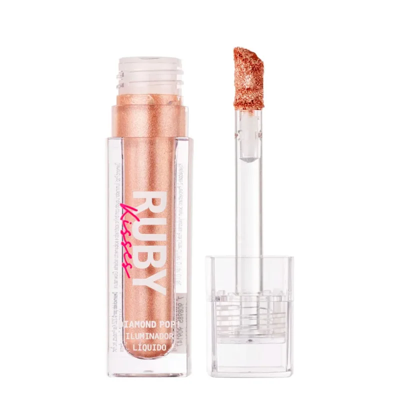 Ruby Kisses Diamond Pop - Iluminador Líquido Rose 4ml