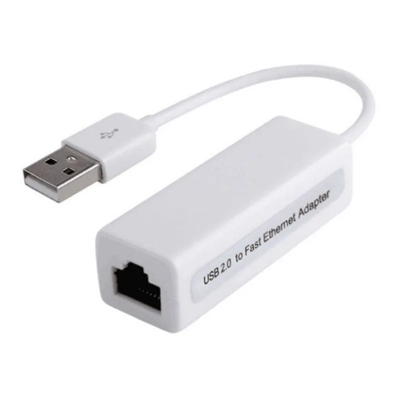 Adaptador Placa De Rede Usb 2.0 Para Ethernet Lan Rj45 10/100mbps