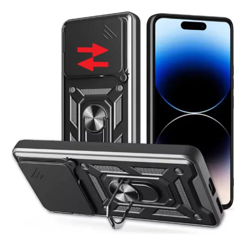 Capa Capinha Case Para Redmi K80 5g - Protetora Resistente Anti Impacto Queda Armadura Militar Cor:preto