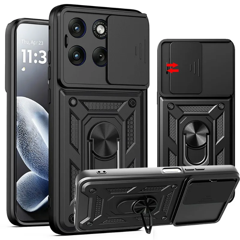 Capa Capinha Case P/ Motorola Moto Edge 70 Fusion + Plus - Militar Protetora Anti Impacto Queda Armadura Resistente