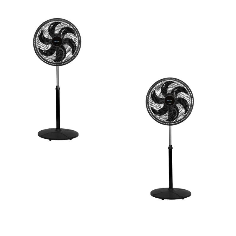 Kit 02 Ventilador Coluna Turbo Silencioso 40cm Zellox Zlx-40c 6 Pás 110v