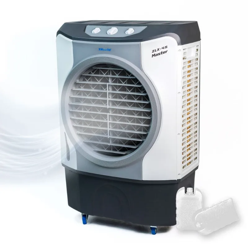 Climatizador De Ar Industrial Evaporativo 45 Litros Zellox Zlx-45 Master [voltagem: 127v]