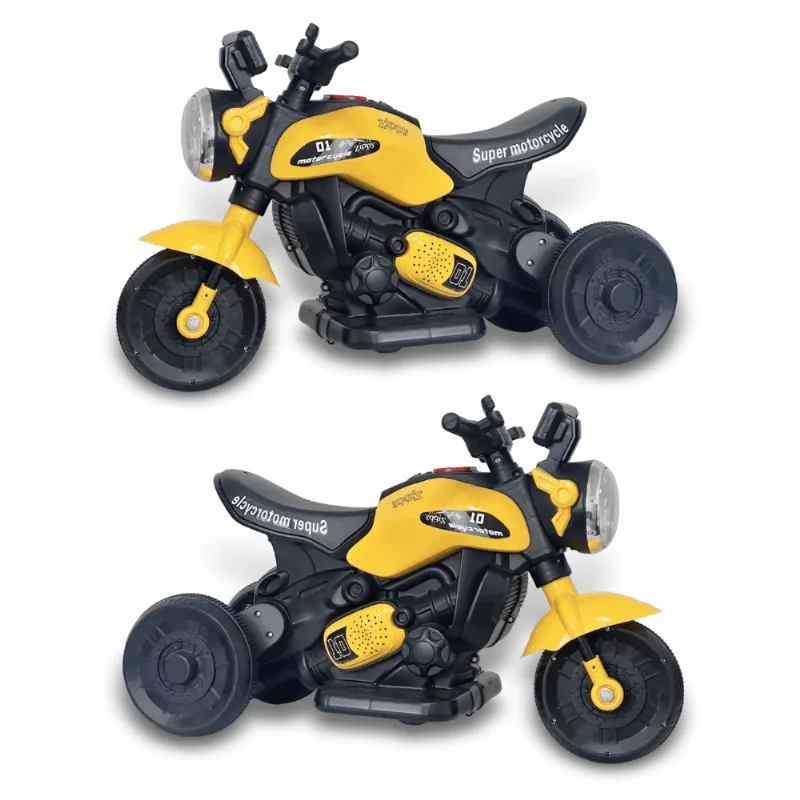 Combo 2 Mini Motos Elétricas Triciclo Infantil Zyppy 6v Com Som E Música
