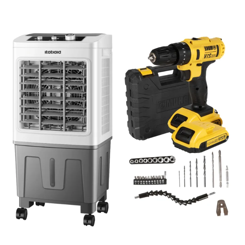 Kit Climatizador 20l 127v Com Parafusadeira 21v Muke Tools
