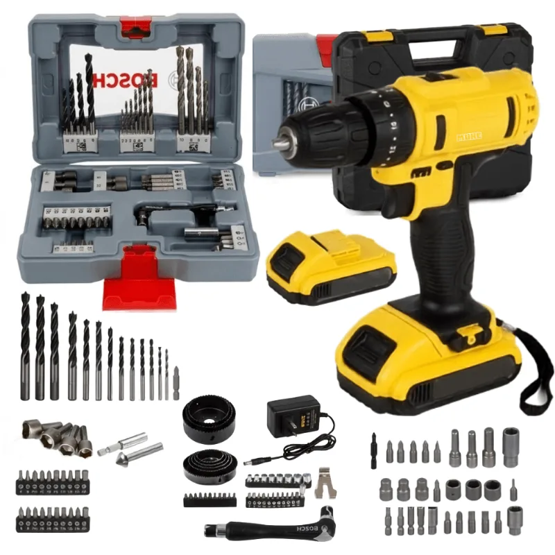 Furadeira Parafusadeira Impacto 21V Jogo 50 Peças Bosch Amazon