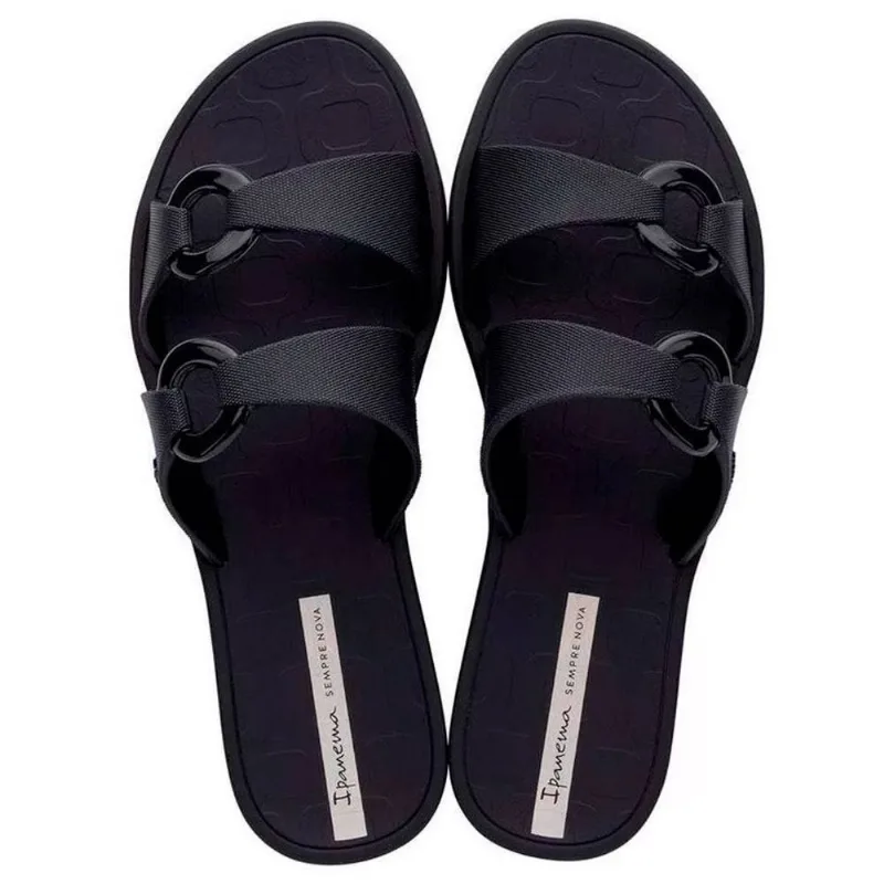 Chinelo Ipanema Feminina Ella Off Preto 39 40