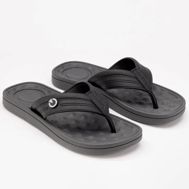 Chinelo Masculino Alabama Cartago - PRETO/PRETO 39