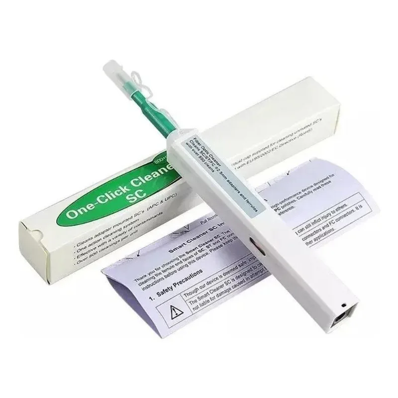 Caneta Para Limpeza Sc Conectores Ópticos Fibra Optica 2.5m