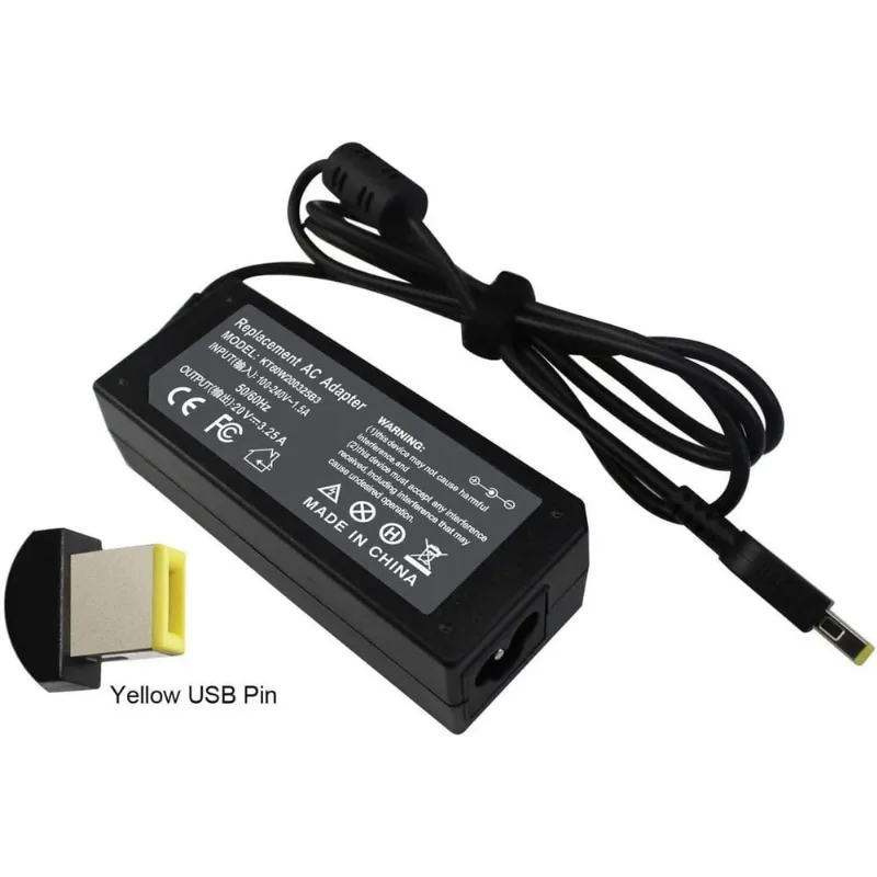 Fonte Carregador Para Notebook Lenovo 20v 3,25a 65w Compatível