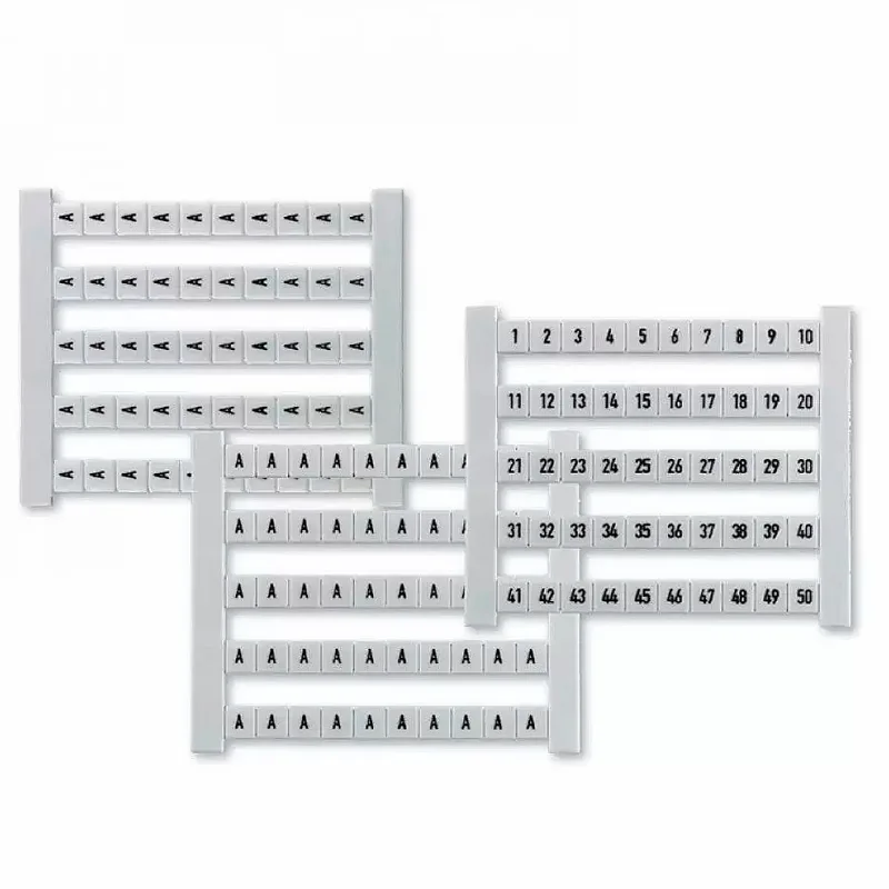 Marcador Fw Branco Numero 1-50 Horizontal Weidmuller Conexel