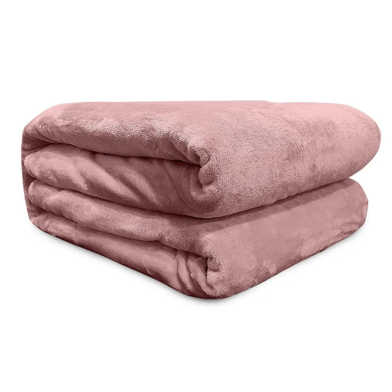 Cobertor Queen Flannel Liso - Andreza