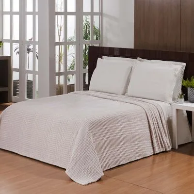 Cobertor Casal Antialérgico Andreza Mont Blanc Flannel Toque Aveludado 1 Peça - Não Disponível - Cama, Mesa E Banho