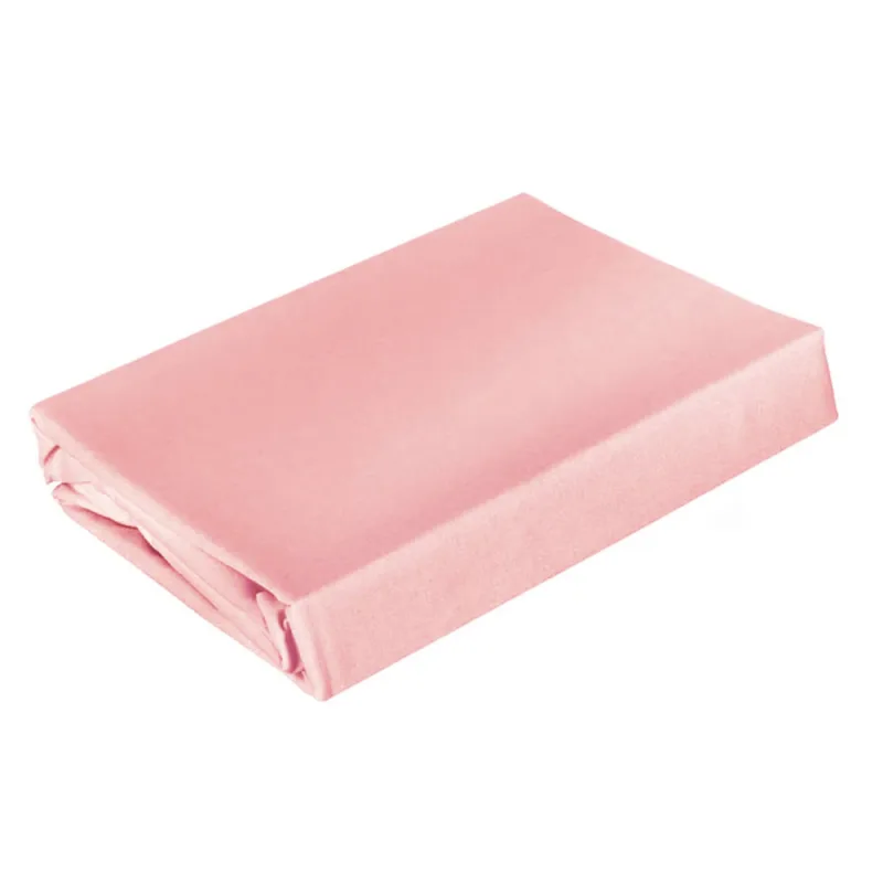 Lençol Casal Andreza Navara Algodão c/ Elástico Rosa - ANDREZA