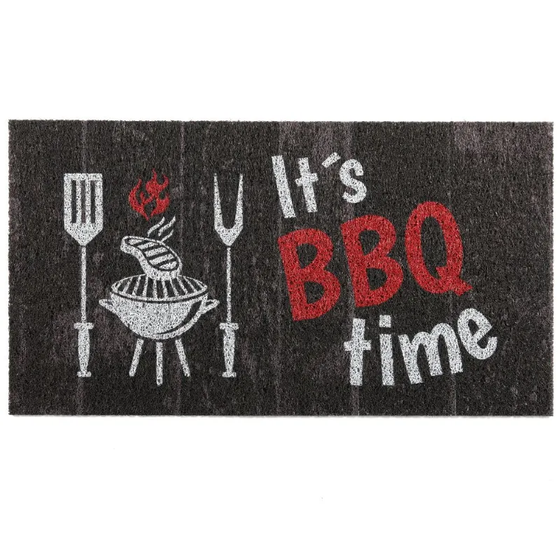 Capacho Vinil Super Print It'S Bbq Time 40x75cm Kapazi