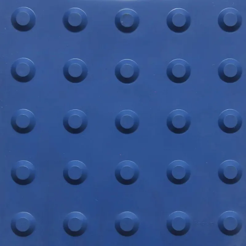 Piso Demarcação Tátil Alerta Azul Royal 25x25cm 16pc Kapazi