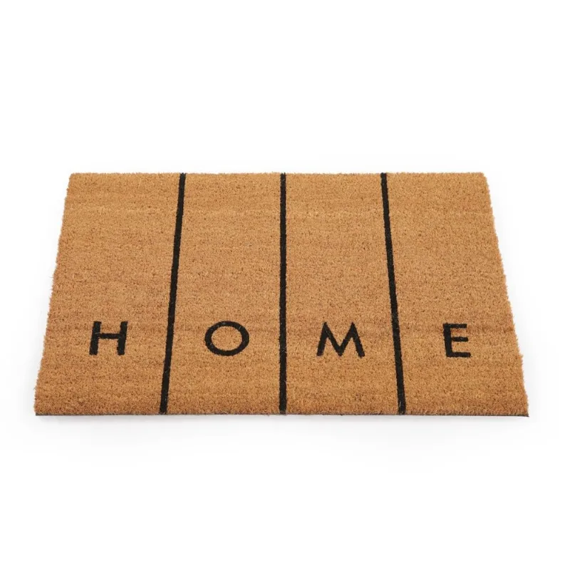 Tapete De Entrada Home Barras Kapazi Fibra De Coco 75X50cm (MP) - Kapazi