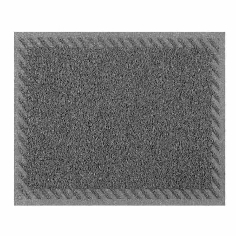 Capacho Vinílico Light Elite Rebaixado 5mm 60x40cm Kapazi Capacho Vinílico Light Elite Borda Rebaixada Cinza 5mm 60x40cm - Kapazi