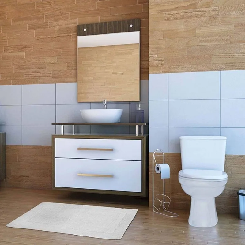 Tapete Soft Retangular 45Cmx70Cm Branco Kapazi - Kapazi
