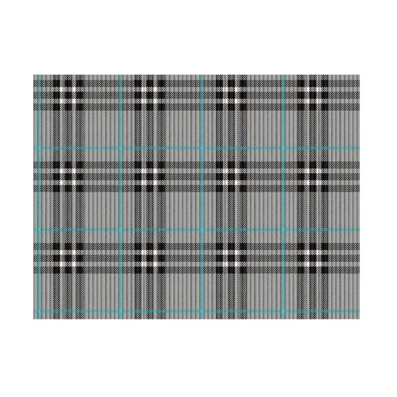 Passadeira PVC 43cm x 1 metro Tropical burberry cinza Kapazi - Kapazi