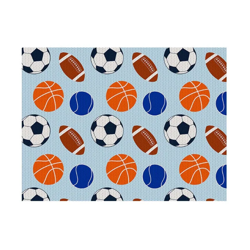 Passadeira PVC 43cm x 1 metro Brisa Infantil bolas Kapazi