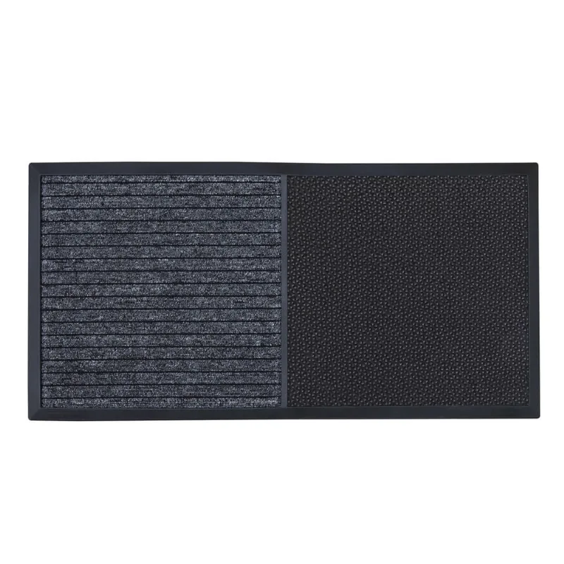 Tapete Sanitizante Preto 2 Em 1 40Cm X 78Cm - Kapazi Oficial