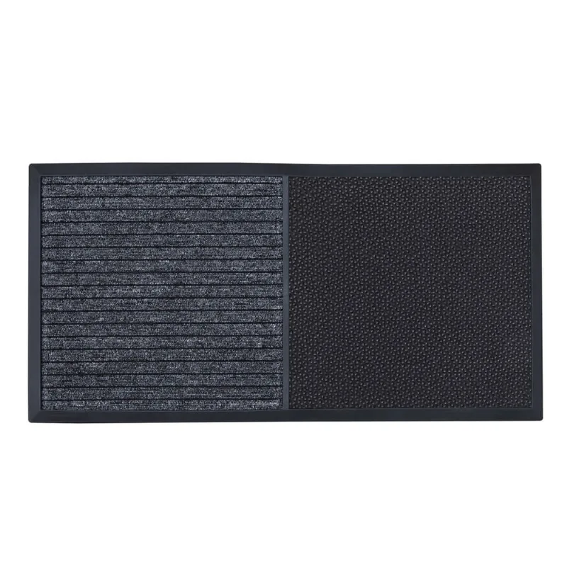 Tapete Sanitizante Preto 2 em 1. 40cmx78cm Kapazi